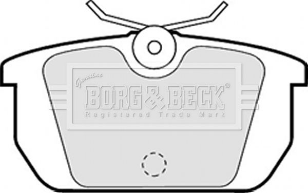 BORG & BECK Piduriklotsi komplekt,ketaspidur BBP1261